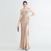 Robe de soirée corset à armatures